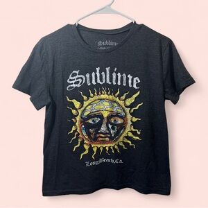 Women’s Small Sublime 90’s SoCal Boho Hippie Grunge Short Sleeve Band Tee